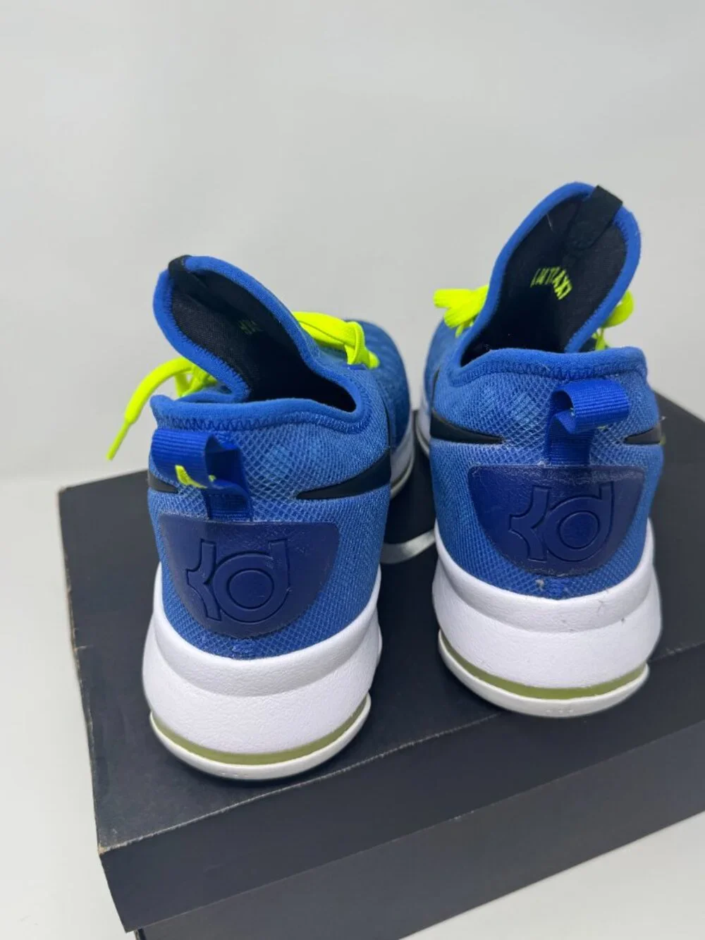 Nike KD 9 Elite Blue Volt Basketball Shoes Size 10 w/ Box